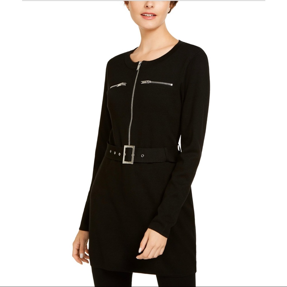 INC. Belted Tunic Sweater.